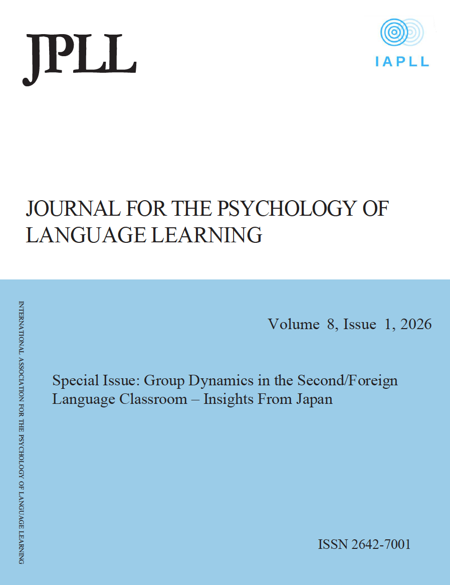 					View Vol. 8 No. 1 (2026): Special Issue: Group Dynamics in the Second/Foreign Language Classroom - Insights From Japan
				